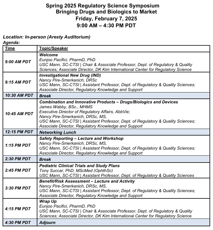 Agenda - Agenda_Bringing Drugs and Biologics to Market